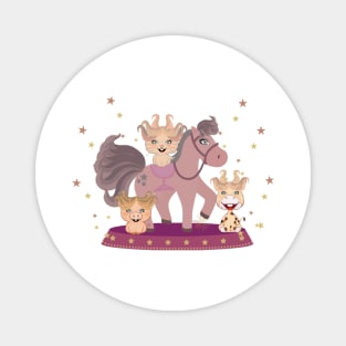 pony and friends Magnet